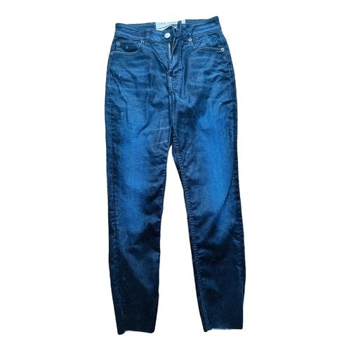 Pre-owned Iro Trousers In Navy
