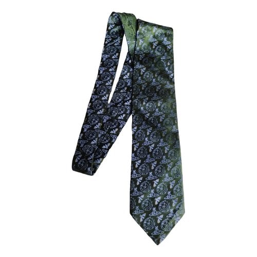Pre-owned Vivienne Westwood Silk Tie In Green