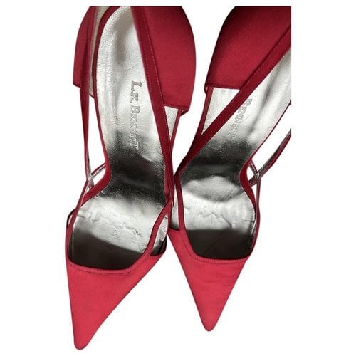 Pre-owned Lk Bennett Cloth Heels In Red