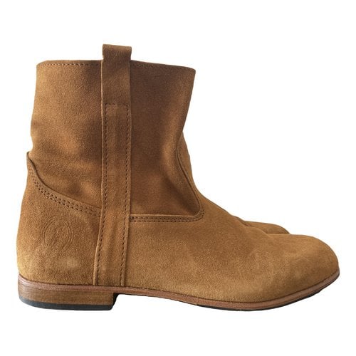 Pre-owned La Botte Gardiane Leather Boots In Camel