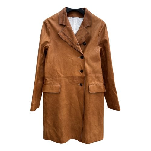 Pre-owned Jil Sander Leather Coat In Other