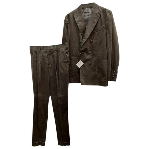 Pre-owned Brunello Cucinelli Suit In Khaki