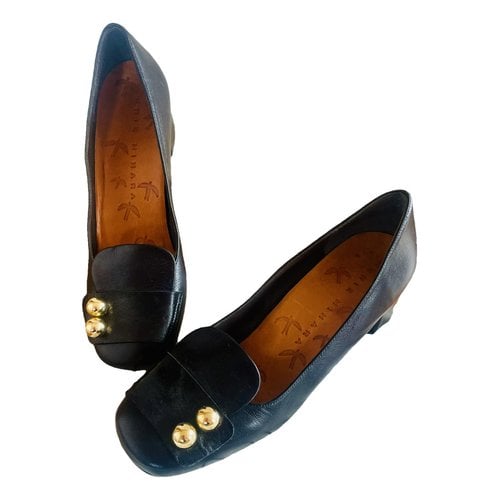 Pre-owned Chie Mihara Leather Heels In Black