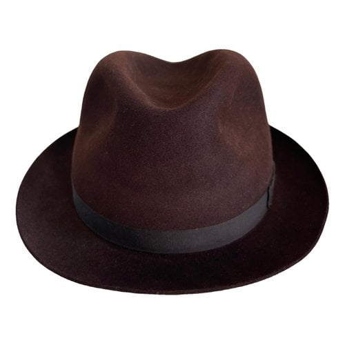 Pre-owned Harrods Wool Hat In Brown