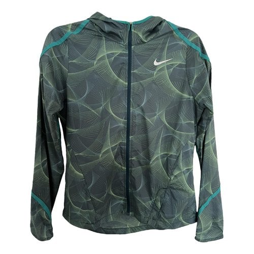 Pre-owned Nike Trench Coat In Green