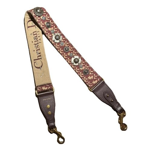 Pre-owned Dior Saddle Belt In Multicolour