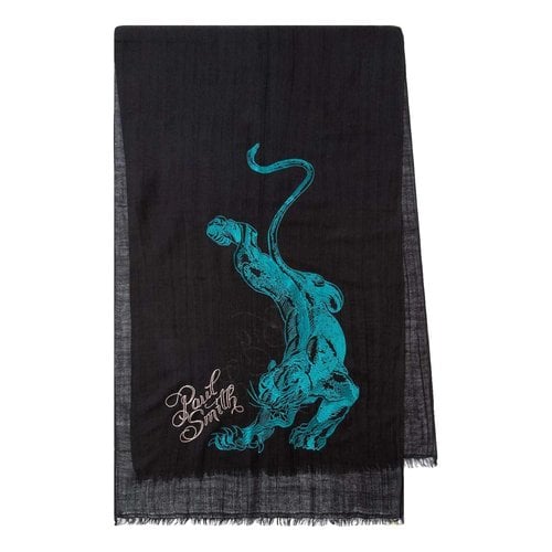 Pre-owned Paul Smith Wool Scarf & Pocket Square In Black