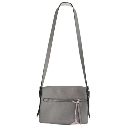 Pre-owned Coccinelle Leather Satchel In Grey