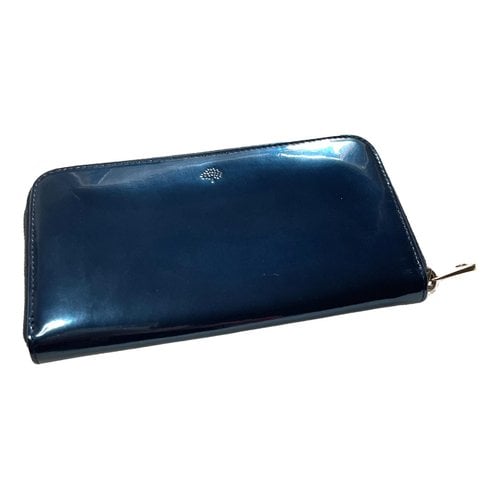 Pre-owned Mulberry Leather Wallet In Blue
