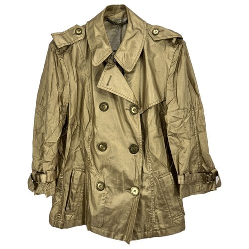 Pre-owned Burberry Trench Coat In Gold