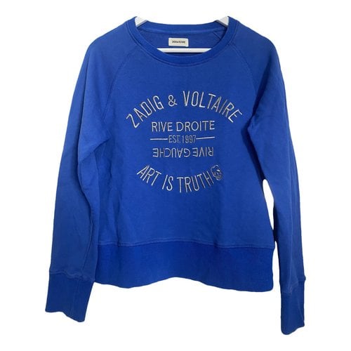 Pre-owned Zadig & Voltaire Fall Winter 2020 Sweatshirt In Blue