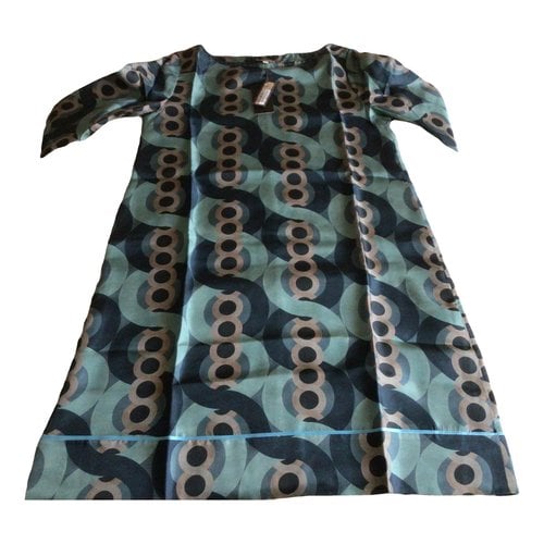 Pre-owned Maliparmi Silk Dress In Blue