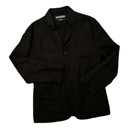 Pre-owned Jacquemus Linen Suit In Black