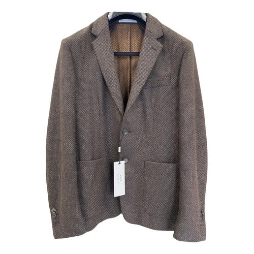 Pre-owned Cc Collection Corneliani Wool Vest In Brown