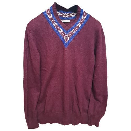 Pre-owned Ballantyne Cashmere Pull In Burgundy