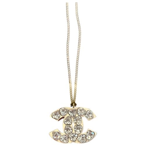 Pre-owned Chanel Cc Necklace In Metallic