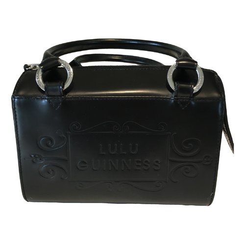 Pre-owned Lulu Guinness Leather Handbag In Black