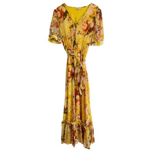 Pre-owned Calvin Klein Maxi Dress In Yellow