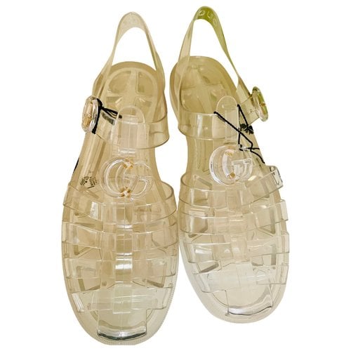 Pre-owned Gucci Double G Sandals In Other