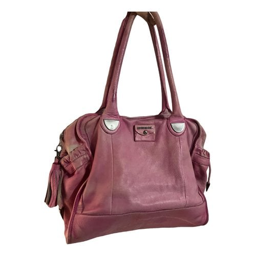 Pre-owned Diesel Leather Handbag In Pink