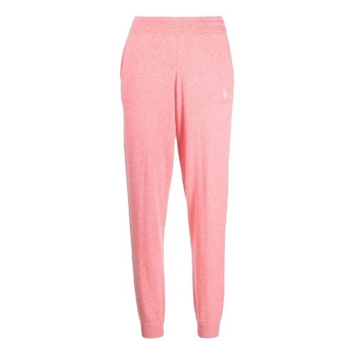 Pre-owned Sporty And Rich Cashmere Trousers In Pink