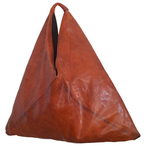 Pre-owned Mm6 Maison Margiela Leather Handbag In Orange