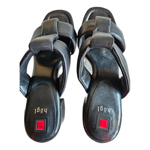 Pre-owned Hogl Sandals In Black