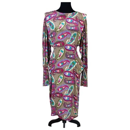 Pre-owned Ungaro Silk Maxi Dress In Multicolour