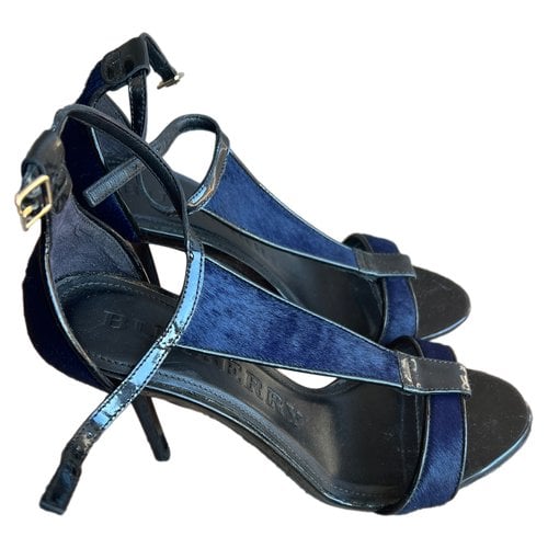 Pre-owned Burberry Sandals In Blue