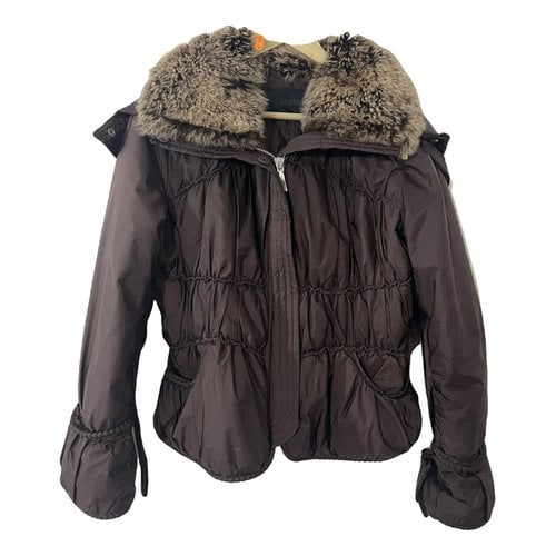 Pre-owned Ermanno Scervino Wool Puffer In Brown