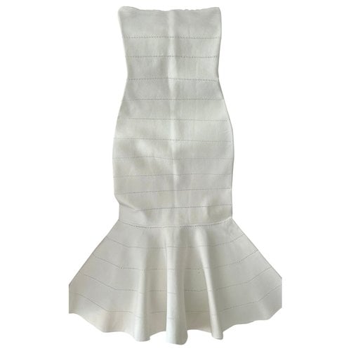 Pre-owned Victoria Beckham Mid-length Dress In White