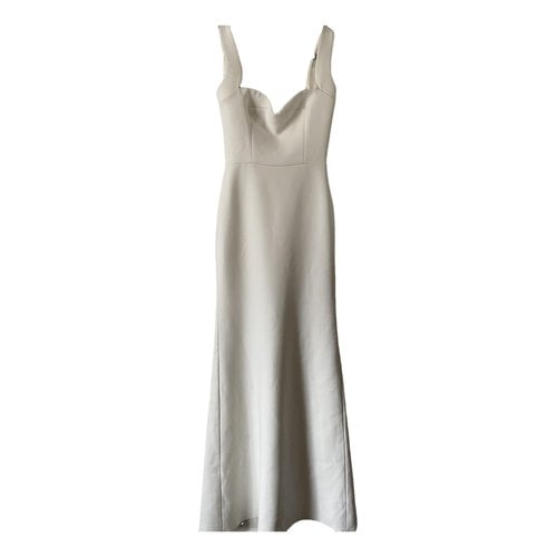 Pre-owned Victoria Beckham Maxi Dress In White