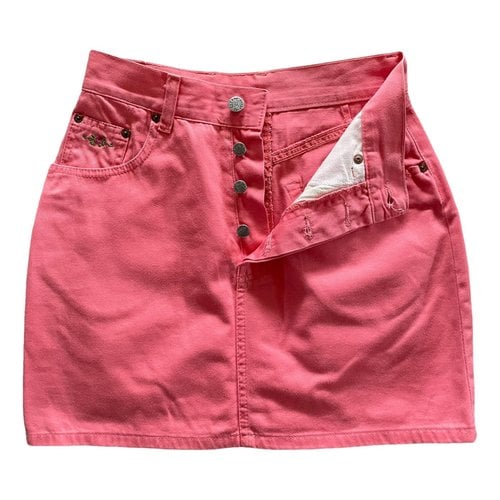 Pre-owned El Charro Mini Skirt In Pink