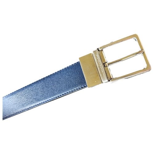 Pre-owned Fratelli Rossetti Leather Belt In Blue