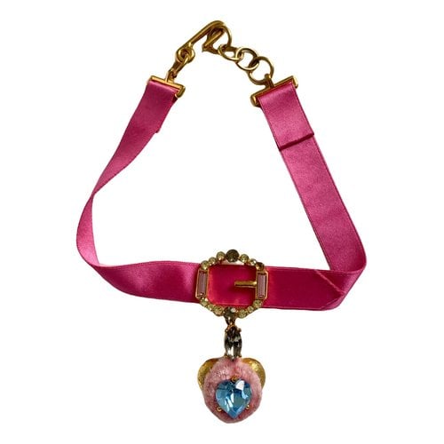 Pre-owned Christian Lacroix Necklace In Pink