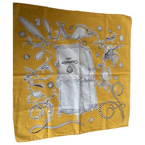 Pre-owned Chantecler Silk Handkerchief In Yellow