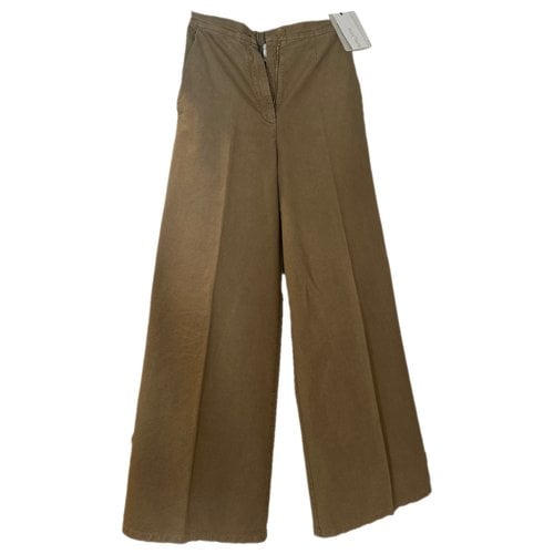 Pre-owned Forte Forte Trousers In Camel