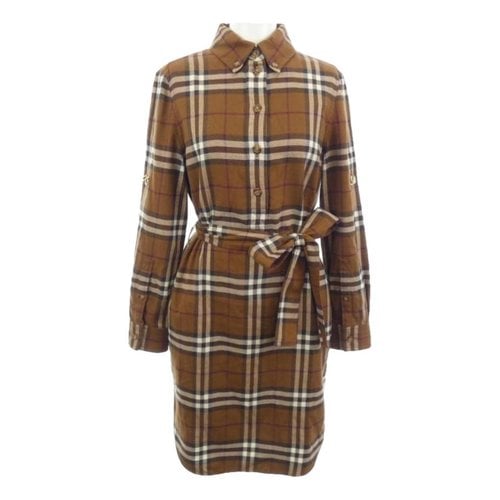 Pre-owned Burberry Mid-length Dress In Brown
