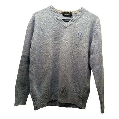 Pre-owned Fred Perry Wool Jumper In Blue