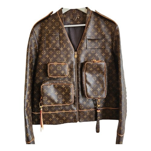 Pre-owned Louis Vuitton Leather Vest In Brown