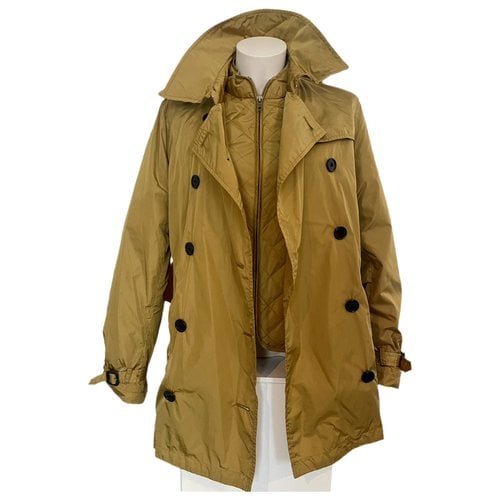 Pre-owned Burberry Trench Coat In Yellow