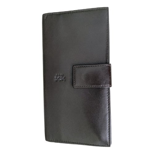 Pre-owned The Sak Leather Card Wallet In Brown