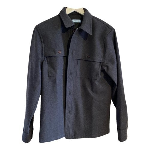 Pre-owned Sandro Wool Shirt In Brown