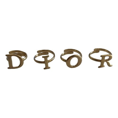 Pre-owned Dior Set Ring In Gold