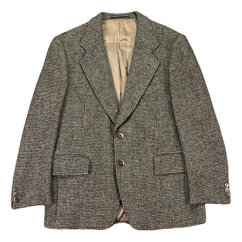 Pre-owned Harris Tweed Wool Vest In Brown