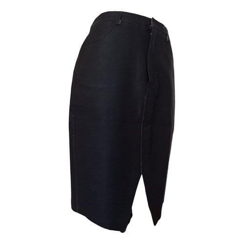 Pre-owned Ikks Mid-length Skirt In Black