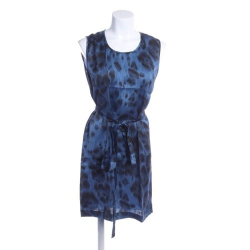 Pre-owned Stella Mccartney Silk Dress In Blue