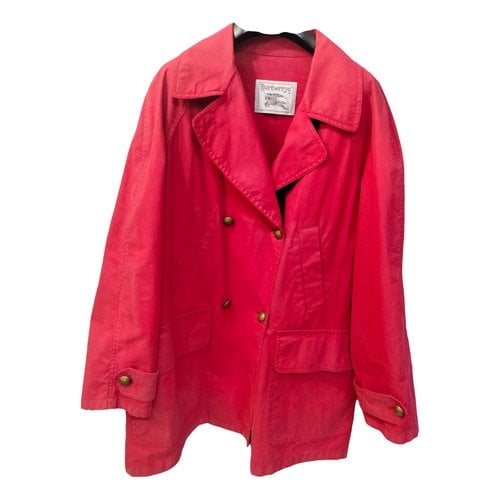 Pre-owned Burberry Parka In Red