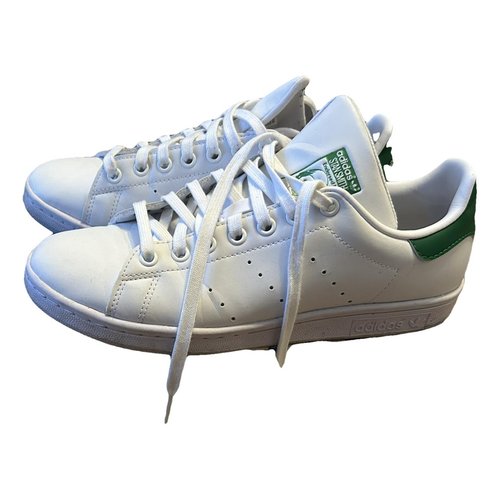 Pre-owned Adidas Originals Stan Smith Leather Trainers In Green