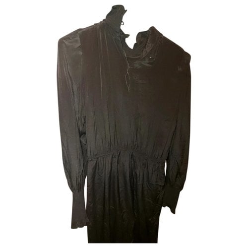 Pre-owned Isabel Marant Étoile Silk Maxi Dress In Black